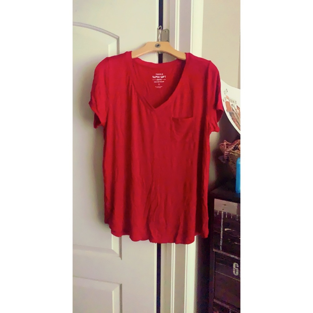 Plus Red tee